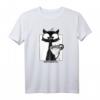 Süße Schwarze Katze Kaffeetasse & T-Shirt mit Miau-Design - Perfekt für Katzenliebhaber & Kaffeejunkies als Geschenk zum Geburtstag & Weihnachten