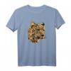 Leoparden-Kopf Design Herren Damen Afrika Geschenk T-Shirt  Wildkatzen-Motiv für Tierliebhaber & Safari-Fans
