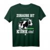 Zuhause Ist wo meine Kühe Sind Bauern Landwirt Kuh T-Shirt  Perfektes Geschenk für Landwirte, Viehzüchter & Bauern zum Geburtstag & Weihnachten