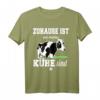 Zuhause Ist wo meine Kühe Sind Bauern Landwirt Kuh T-Shirt  Perfektes Geschenk für Landwirte, Viehzüchter & Bauern zum Geburtstag & Weihnachten
