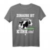Zuhause Ist wo meine Kühe Sind Bauern Landwirt Kuh T-Shirt  Perfektes Geschenk für Landwirte, Viehzüchter & Bauern zum Geburtstag & Weihnachten