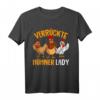 Verrückte Hühner Lady Landwirtin Huhn T-Shirt  Lustiges Geschenk für Bäuerinnen, Hühnerliebhaberinnen & Landfrauen zu Weihnachten & Geburtstag