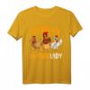 Verrückte Hühner Lady Landwirtin Huhn T-Shirt  Lustiges Geschenk für Bäuerinnen, Hühnerliebhaberinnen & Landfrauen zu Weihnachten & Geburtstag