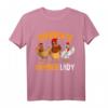 Verrückte Hühner Lady Landwirtin Huhn T-Shirt  Lustiges Geschenk für Bäuerinnen, Hühnerliebhaberinnen & Landfrauen zu Weihnachten & Geburtstag