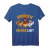 Verrückte Hühner Lady Landwirtin Huhn T-Shirt  Lustiges Geschenk für Bäuerinnen, Hühnerliebhaberinnen & Landfrauen zu Weihnachten & Geburtstag