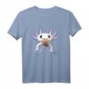 Cooles Axolotl T-Shirt mit großen süßen Augen  Perfekt als Geschenk für Reptilien- und Tierliebhaber