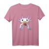 Cooles Axolotl T-Shirt mit großen süßen Augen  Perfekt als Geschenk für Reptilien- und Tierliebhaber