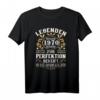 Legenden 1970 Geboren Geschenk - Geburtstag T-Shirt mit Spruch für Damen und Herren zum 50. Jubiläum