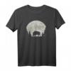 Jäger T-Shirt mit Wildschwein, Wald und Mond Motiv  Perfekt für Jäger, Natur- und Wildliebhaber, ideales Geschenk für die Jagd und die Natur