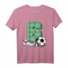 Kinder 6. Geburtstag Fußball T-Shirt für Jungen & Mädchen  Perfektes Geschenk für kleine Fußballer, mit Fußball, Schuhen & Zahl 6