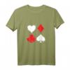 Kartenfarbe Kreuz Pik Herz Karo Treff Kartenspiel Geschenk T-Shirt - Perfekt für Poker- und Kartenspiel-Fans zu Weihnachten & Geburtstag