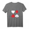 Kartenfarbe Kreuz Pik Herz Karo Treff Kartenspiel Geschenk T-Shirt - Perfekt für Poker- und Kartenspiel-Fans zu Weihnachten & Geburtstag