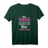 Hübsch sein reicht nicht, man muss auch Bier trinken - Lustiges T-Shirt für Frauen, Junggesellinnenabschied & Malle 2019