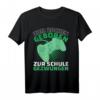 ZUM ZOCKEN GEBOREN - ZUR SCHULE GEZWUNGEN! Lustiges Gaming & Zocker T-Shirt für Kinder, Damen & Herren, perfektes Geschenk für Gamer & Videospiel-Fans