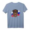 Russisches Bären T-Shirt mit Flagge  Patriotische Kleidung für Russen im Fitnessstudio oder Freizeit, ideal für Fans und Heimatverbundene
