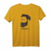 Herren T-Shirt Flawless Black Beard mit Holzfäller Gesicht  Klassisches Geschenk für Männer mit Bart und Kapitän-Design