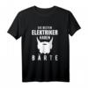 Herren Elektriker mit Bart Geschenk - Lustiges Elektroinstallateur Witz T-Shirt für Handwerker, Meister & Azubi
