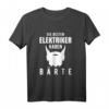Herren Elektriker mit Bart Geschenk - Lustiges Elektroinstallateur Witz T-Shirt für Handwerker, Meister & Azubi