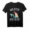 Majestätischer Mer-Bart Lustiges Hipster Meerjungfrau Merman T-Shirt  Humorvolles Meeresdesign für Bart- und Meerjungfrauen-Fans