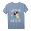 Majestätischer Mer-Bart Lustiges Hipster Meerjungfrau Merman T-Shirt  Humorvolles Meeresdesign für Bart- und Meerjungfrauen-Fans