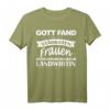 Gott fand eine der Stärksten Frauen - Landwirtin Damen T-Shirt Geschenk für starke Frauen in der Landwirtschaft, perfekt zu Weihnachten, Geburtstag & Co.