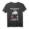 Mein Traktor ruft an Traktorfahrer Bauer Landwirt Geschenk T-Shirt  Perfektes Geburtstags- und Weihnachtsgeschenk für Landwirte, Opa, Männer und Jungs in der Landwirtschaft