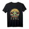 Lustiges Kuh mit Sonnenbrille T-Shirt für Landwirte und Bauernhof-Fans  Retro Vintage Design für Milchbauern & Rinderzüchter