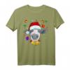 Lustiges Weihnachts Kuh Motiv T-Shirt mit Mütze  Perfektes Tierliebhaber Geschenk für Weihnachten, Weihnachtsmarkt & Feierlichkeiten