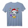 Lustiges Weihnachts Kuh Motiv T-Shirt mit Mütze  Perfektes Tierliebhaber Geschenk für Weihnachten, Weihnachtsmarkt & Feierlichkeiten