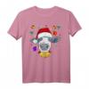 Lustiges Weihnachts Kuh Motiv T-Shirt mit Mütze  Perfektes Tierliebhaber Geschenk für Weihnachten, Weihnachtsmarkt & Feierlichkeiten
