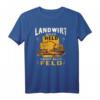 Landwirt, nur ein Held fährt aufs Feld - Lustiges Bauern T-Shirt für Mähdrescher-Fahrer und Landwirtschaftsliebhaber