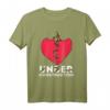 Herz - gebrochenes Herz T-Shirt - Kreatives Design für Liebeskummer, Beziehung und Trost - Originelle Geschenkidee
