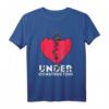 Herz - gebrochenes Herz T-Shirt - Kreatives Design für Liebeskummer, Beziehung und Trost - Originelle Geschenkidee
