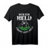 Vintage Nur ein Held fährt aufs Feld Bauern T-Shirt  Lustiges Geschenk für Landwirte & Traktorfahrer zum Geburtstag