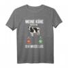 Meine Kühe rufen an T-Shirt  Lustiges Landwirtin T-Shirt für Kuhbesitzer, Rinderzüchter & Traktorfahrer
