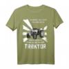 In Gedanken fahre ich mit meinem Traktor - Lustiges Bauern T-Shirt für Geburtstag & Weihnachten für Landwirte, Traktorfahrer & Landwirtschaftsfreunde