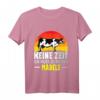 Kuh Keine Zeit Kuh Bauer T-Shirt mit lustigem Spruch  Perfekt für Landwirte, Bauern und Kuhliebhaber