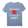 Küss mich Ich erbe den Hof - Lustiges Landwirt T-Shirt für Singles, Geburtstags- und Weihnachtsgeschenk für Landwirte und Landwirtinnen