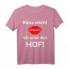 Küss mich Ich erbe den Hof - Lustiges Landwirt T-Shirt für Singles, Geburtstags- und Weihnachtsgeschenk für Landwirte und Landwirtinnen