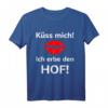 Küss mich Ich erbe den Hof - Lustiges Landwirt T-Shirt für Singles, Geburtstags- und Weihnachtsgeschenk für Landwirte und Landwirtinnen