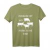 Zuhause ist wo meine Kühe sind T-Shirt  Lustiges Landwirt Design für Bauern, Milchbauern und Landwirte als Geschenk für Männer und Frauen