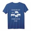 Zuhause ist wo meine Kühe sind T-Shirt  Lustiges Landwirt Design für Bauern, Milchbauern und Landwirte als Geschenk für Männer und Frauen