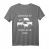 Zuhause ist wo meine Kühe sind T-Shirt  Lustiges Landwirt Design für Bauern, Milchbauern und Landwirte als Geschenk für Männer und Frauen