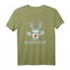 Lustiges Ugly Christmas Muhdolph Kuh T-Shirt  Weihnachtsgeschenk für Bauern, Landwirte & Kuhliebhaber mit Kuh-Motiv und Schneeflocken
