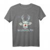 Lustiges Ugly Christmas Muhdolph Kuh T-Shirt  Weihnachtsgeschenk für Bauern, Landwirte & Kuhliebhaber mit Kuh-Motiv und Schneeflocken