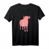 Kuh Landwirtin Bäuerin T-Shirt mit Pinker Kuh - Perfektes Geschenk für Landwirtinnen, Bäuerinnen & Milchvieh-Betrieb Frauen zu Weihnachten & Geburtstag