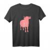 Kuh Landwirtin Bäuerin T-Shirt mit Pinker Kuh - Perfektes Geschenk für Landwirtinnen, Bäuerinnen & Milchvieh-Betrieb Frauen zu Weihnachten & Geburtstag