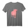 Kuh Landwirtin Bäuerin T-Shirt mit Pinker Kuh - Perfektes Geschenk für Landwirtinnen, Bäuerinnen & Milchvieh-Betrieb Frauen zu Weihnachten & Geburtstag