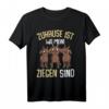 Zuhause ist wo meine Ziegen sind Bauernhof Landwirt T-Shirt - Lustiges Geschenk für Ziegenliebhaber, Bauern und Landwirte zu Geburtstag & Weihnachten