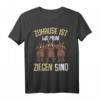 Zuhause ist wo meine Ziegen sind Bauernhof Landwirt T-Shirt - Lustiges Geschenk für Ziegenliebhaber, Bauern und Landwirte zu Geburtstag & Weihnachten
